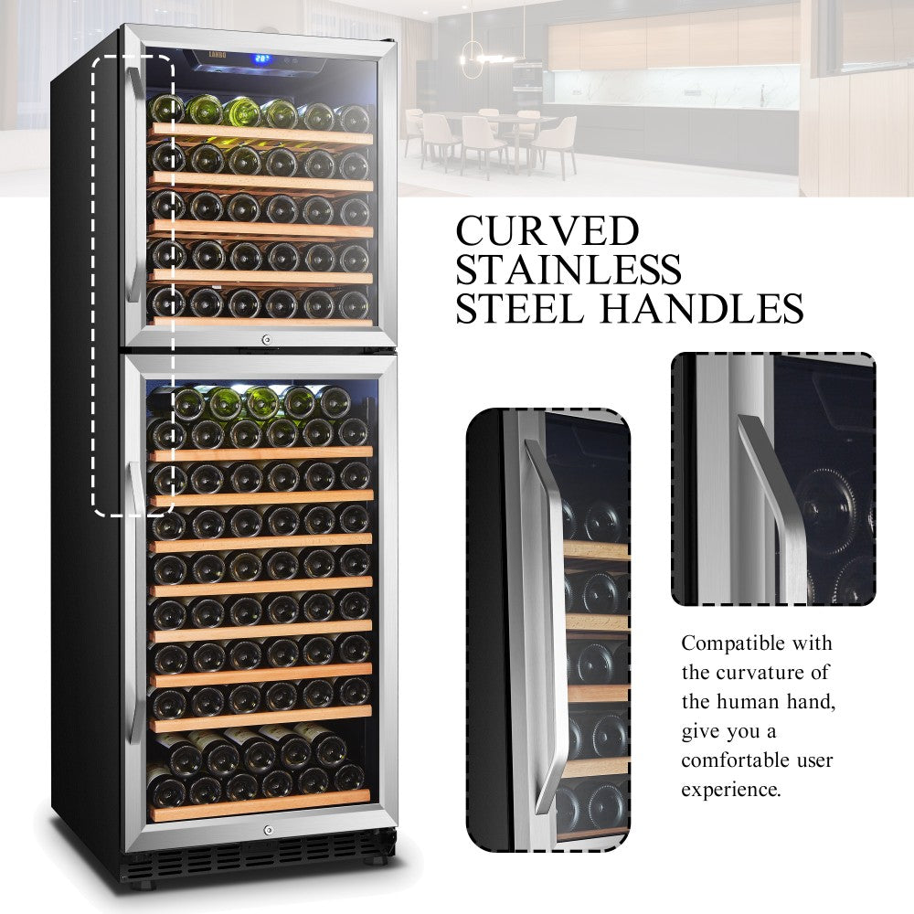 Lanbo Dual Door Dual Zone Wine Cooler - LW162DD