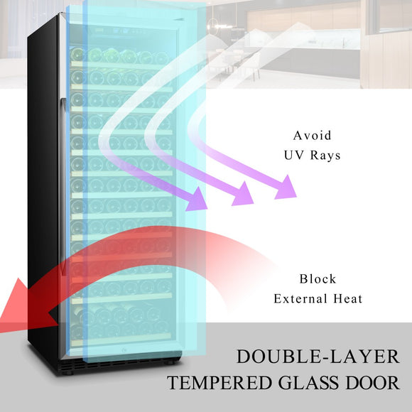 Lanbo 171 Bottle Single Zone Wine Cooler - LW177S