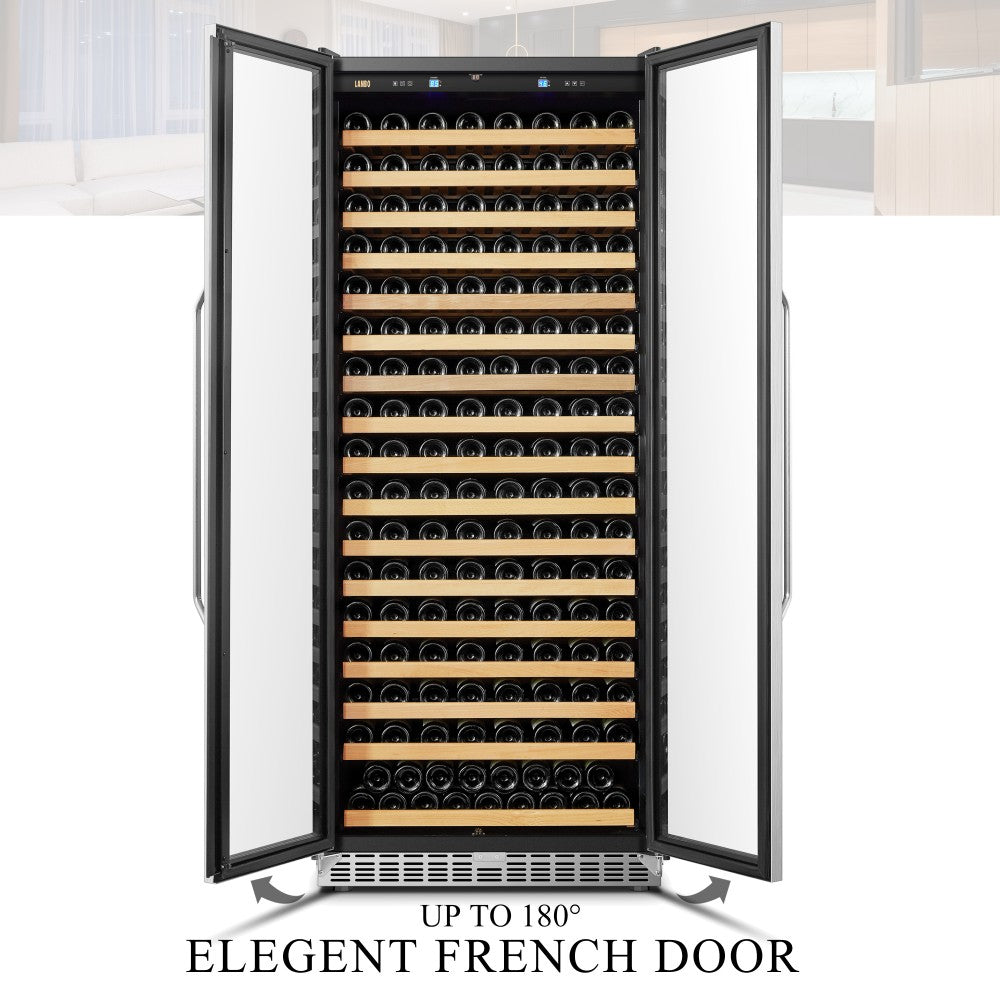 Lanbo Luxury 289 Bottles Dual Door Wine Cooler - LW328SD