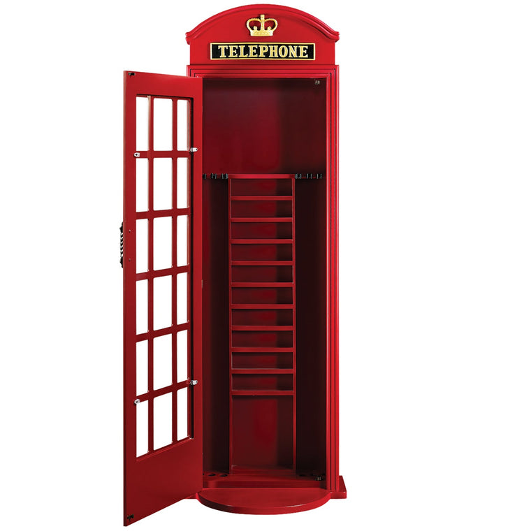 RAM Game Room English Phone Booth Cue Holder - OEPCH
