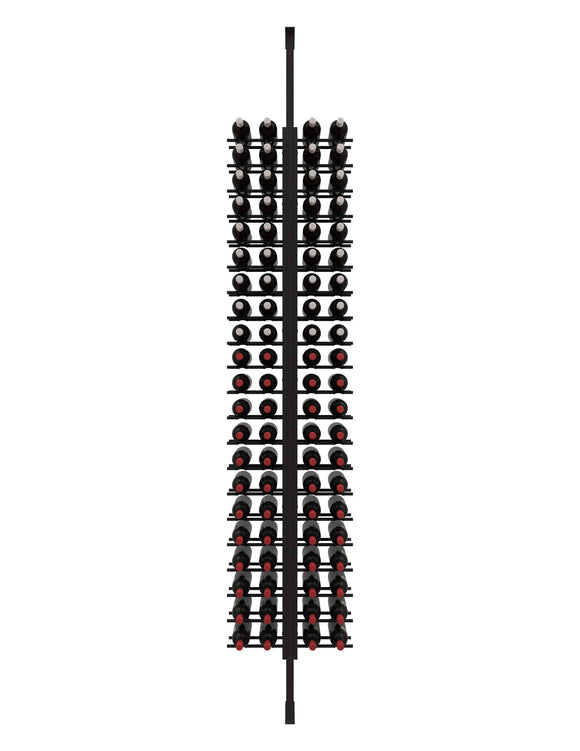 Ultra Wine Racks Floor-To-Ceiling Mounted Wine Rack Display — 2-Sided (84 Bottles)