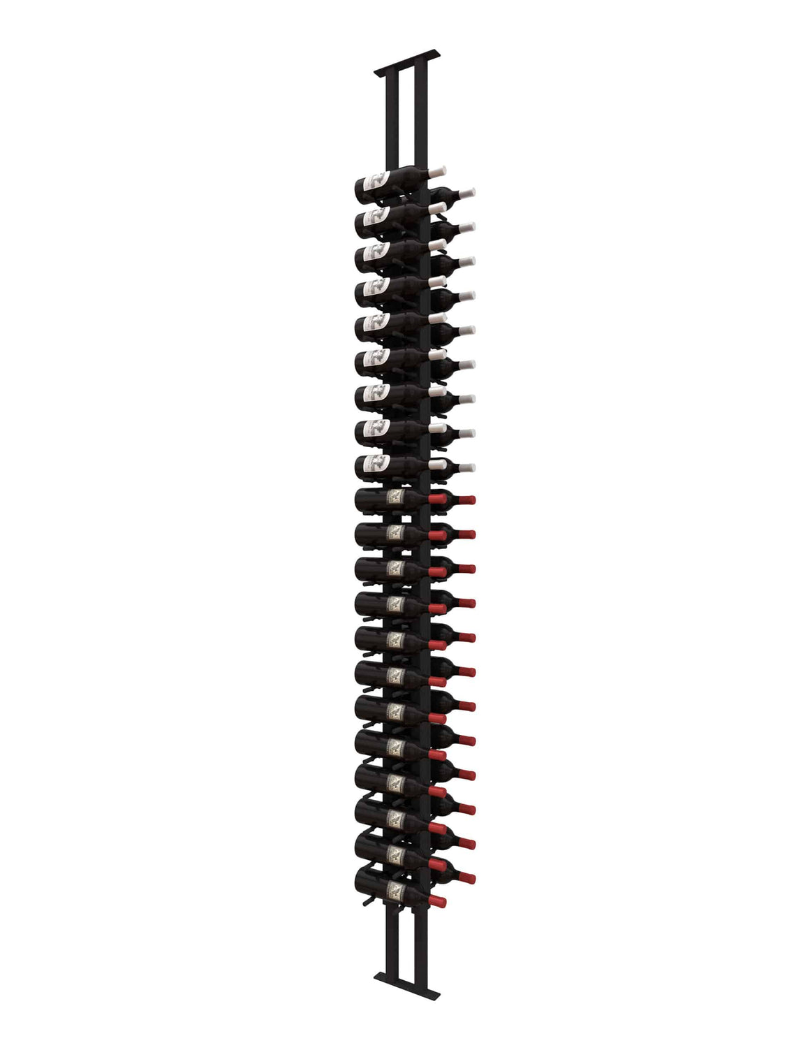Ultra Wine Racks Floor-To-Ceiling Mounted Wine Rack Display — 2-Sided (42 Bottles)