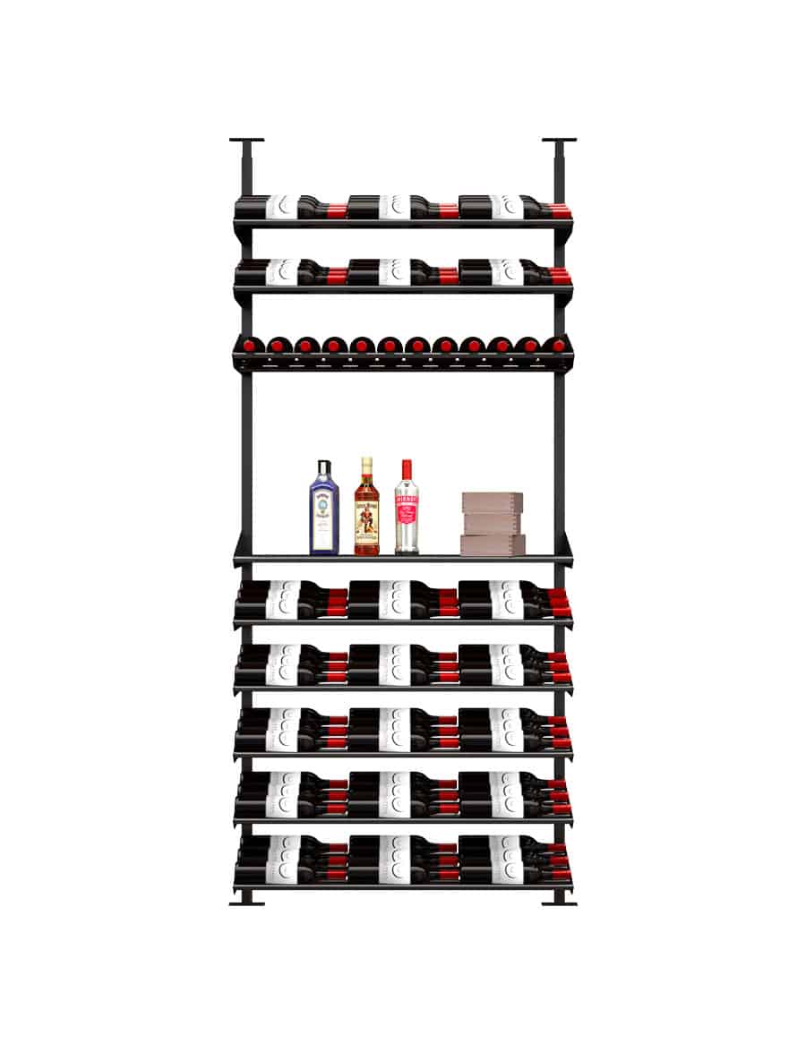 Ultra Wine Racks Showcase Featured Exhibition Kit (80 Bottles) Triple
