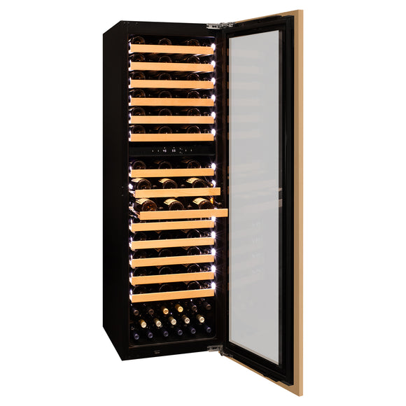 Allavino 101 Bottle Dual Zone Panel Ready Wine Refrigerator - VCWR-101PRD-2R