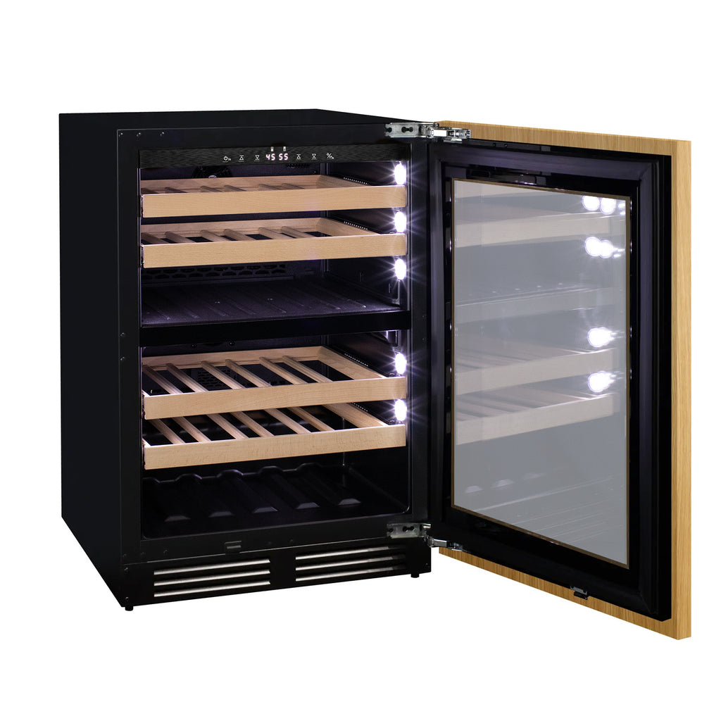 Allavino 24" Wide Dual Zone Panel Ready Wine Refrigerator - VCWR-24PRD-2R