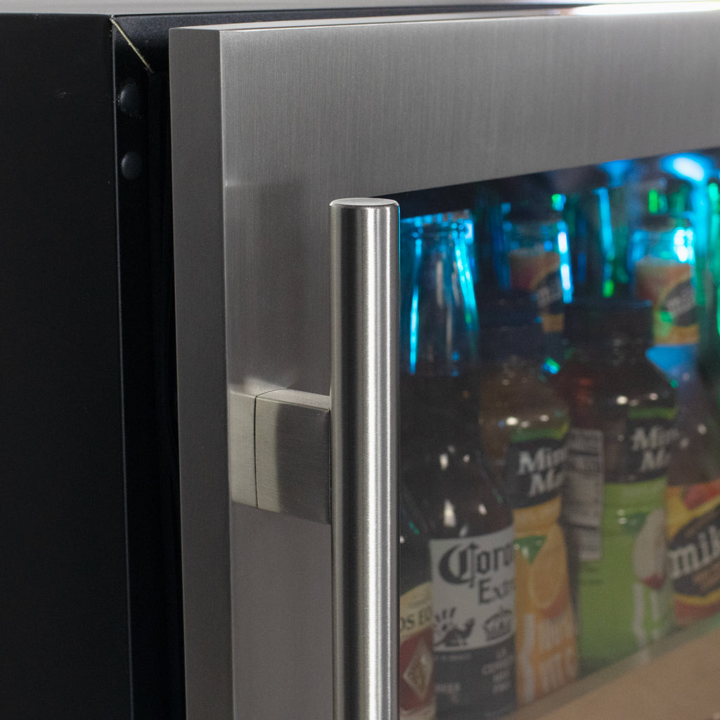 Kegco 24" Wide Reserva Series Stainless Steel Left Hinge Beverage Center - VSBC-24LSL