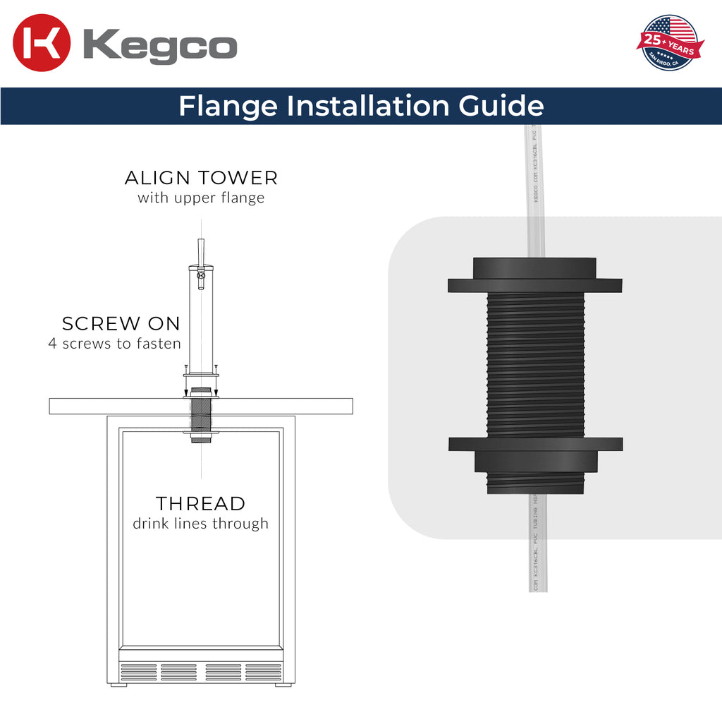 Kegco 15" Wide Commercial Undercounter Stainless Steel Door Built-In Right Hinge Kegerator - VSK-15U-BSR