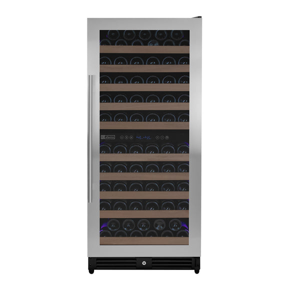 Allavino 119 Bottle 55" Tall Dual Zone Right Hinge Stainless Steel Wine Refrigerator - VSW11955D-2SR