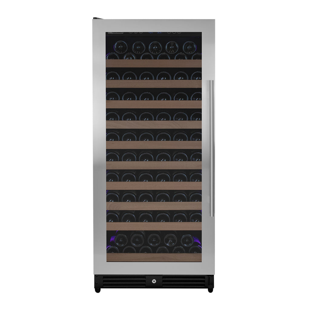 Allavino 119 Bottle 55" Tall Single Zone Left Hinge Stainless Steel Wine Refrigerator - VSW11955S-1SL