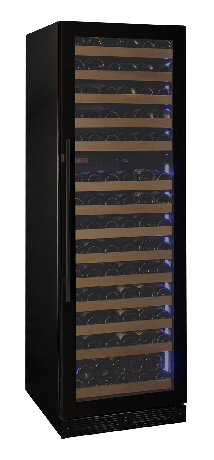 Allavino Reserva Series 154 Bottle Dual Zone Built-in Wine Refrigerator with Black Glass Door - Right Hinge - VSW15471D-2BGR