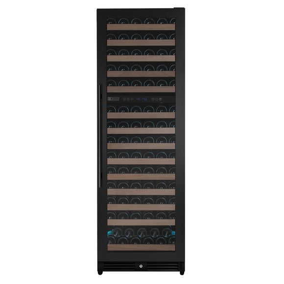 Allavino Reserva Series 154 Bottle 71" Tall Dual Zone Built-in Right Hinge Wine Refrigerator with Black Metal Door - VSW15471D-2BR