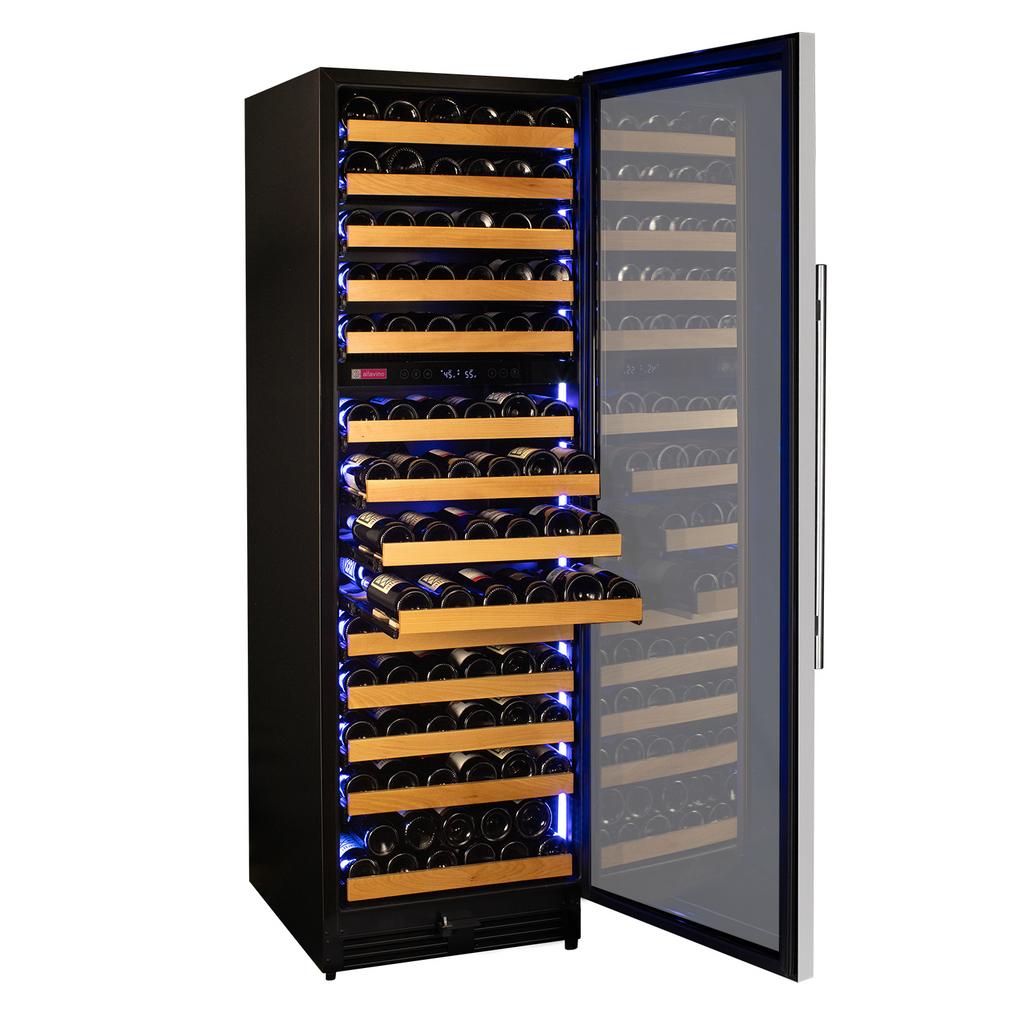 Allavino Reserva Series 154 Bottle Dual Zone Built-in Wine Refrigerator with Stainless Steel Door - Right Hinge - VSW15471D-2SR