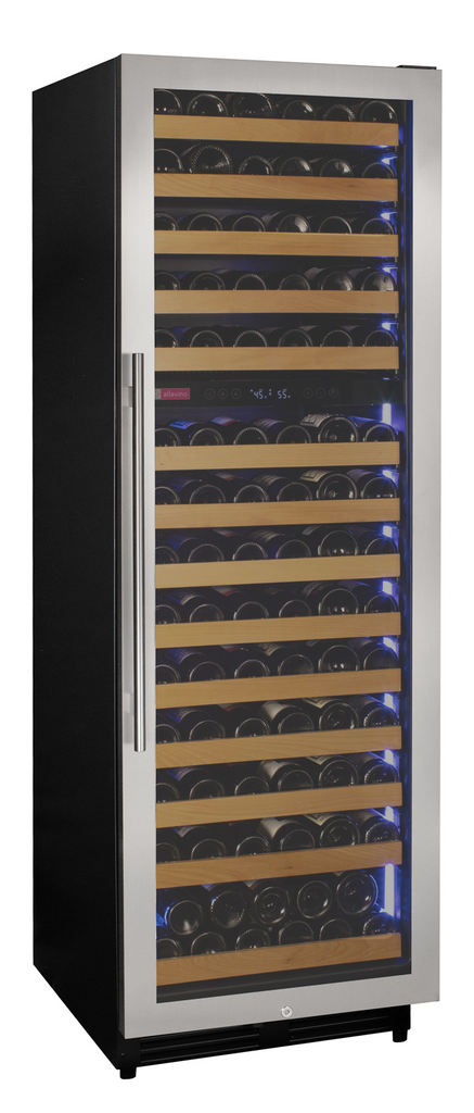 Allavino Reserva Series 154 Bottle Dual Zone Built-in Wine Refrigerator with Stainless Steel Door - Right Hinge - VSW15471D-2SR