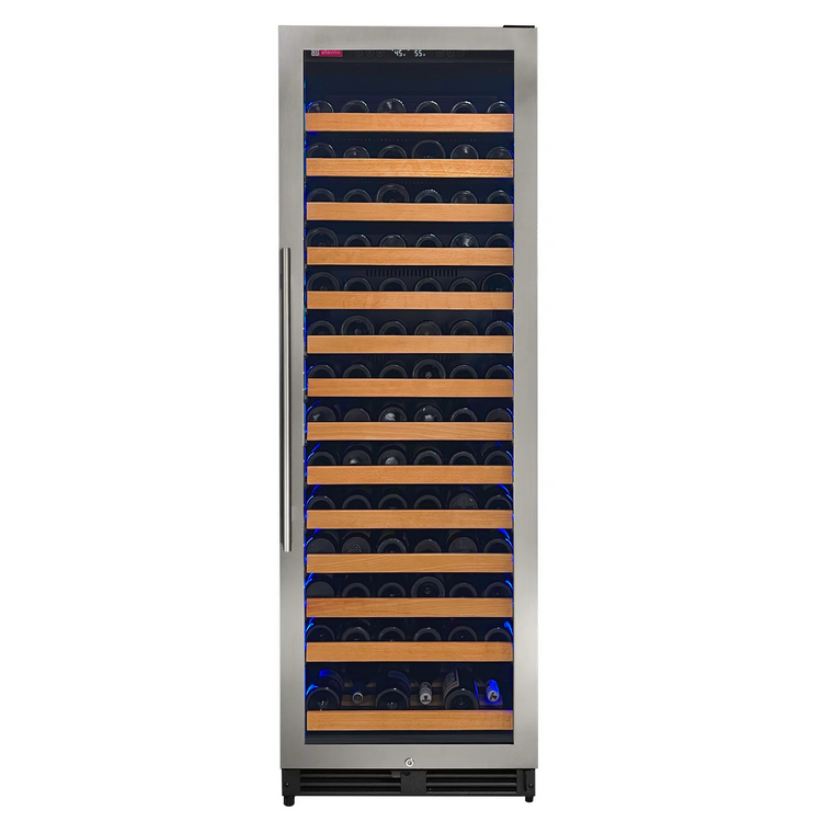 Allavino Reserva Series 163 Bottle 71" Tall Single Zone Right Hinge Stainless Steel Wine Cooler Refrigerator - VSW16371S-1SR