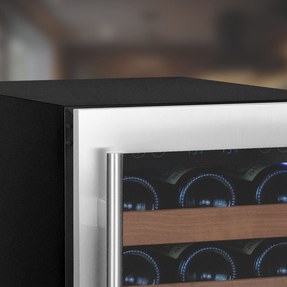 Allavino 15" Wide Reserva Series 30 Bottle Single Zone Stainless Steel Left Hinge Wine Refrigerator - VSW3015S-1SL