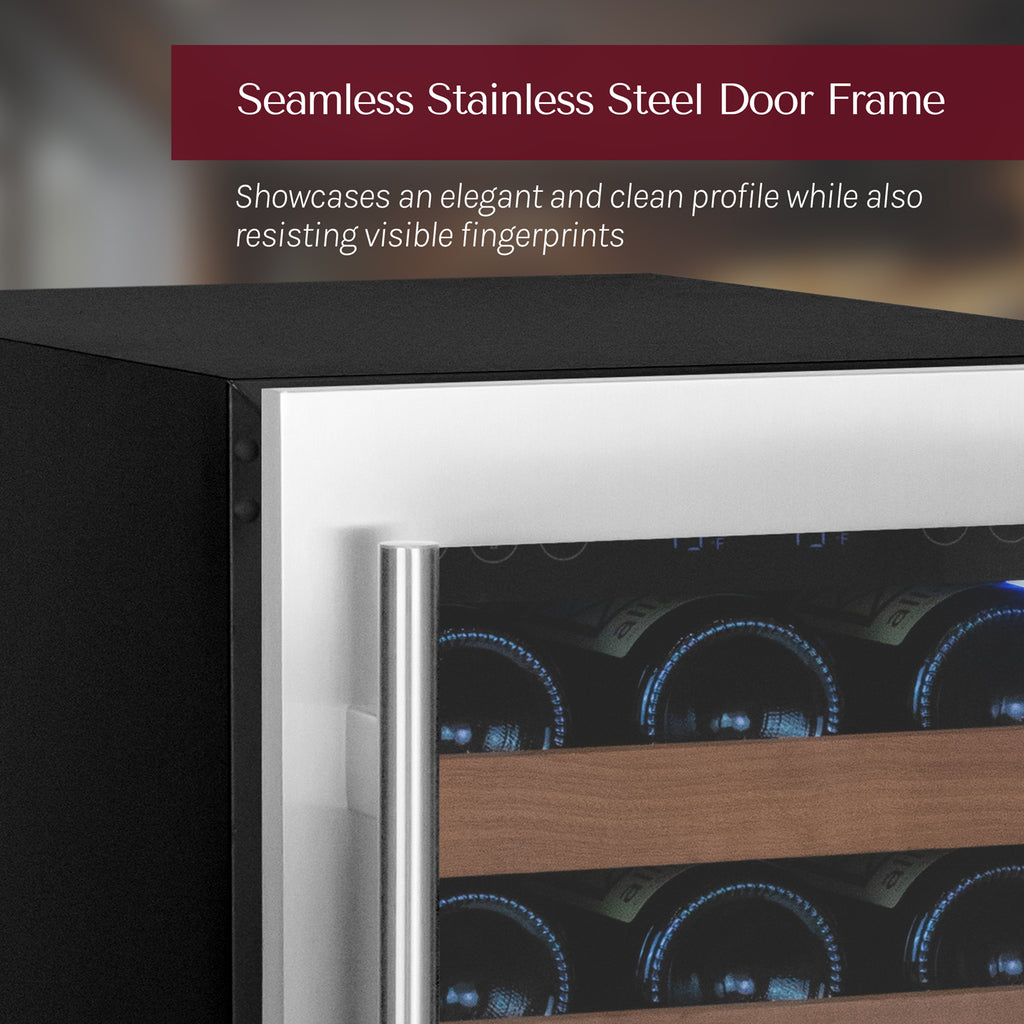 Allavino 15" Wide Reserva Series 30 Bottle Single Zone Stainless Steel Right Hinge Wine Refrigerator - VSW3015S-1SR