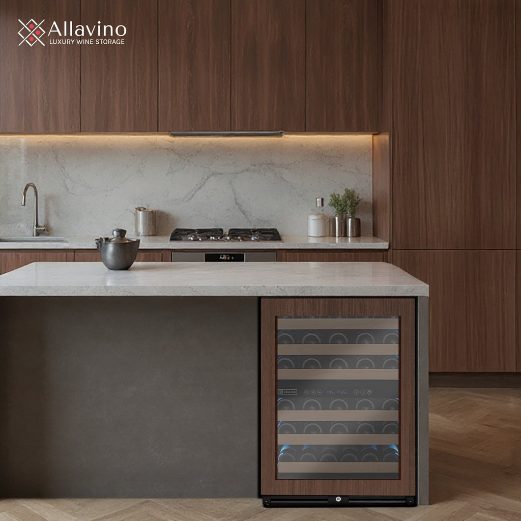 Allavino Reserva Series - 51 Bottle Dual Zone Built-in Luxury Wine Refrigerator with Panel Ready Overlay Door - Right Hinge Model: VSW5134D-2PRR