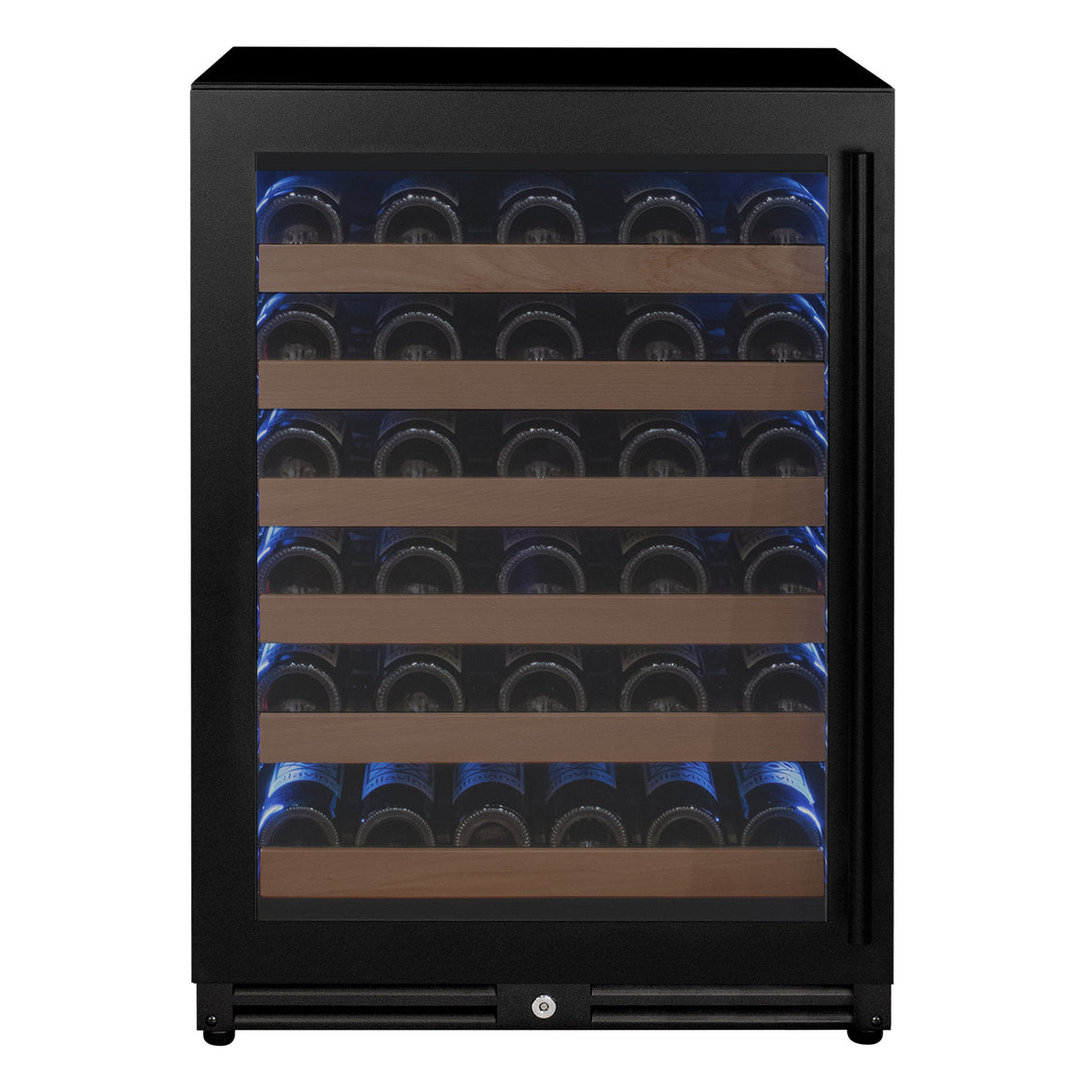 Allavino Reserva Series - 51 Bottle Single Zone Built-in Luxury Wine Refrigerator with Black Door - Left Hinge - VSW5134S-1BL