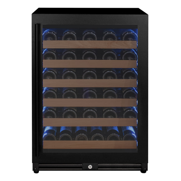 Allavino Reserva Series - 51 Bottle Single Zone Built-in Luxury Wine Refrigerator with Black Door - Right Hinge - VSW5134S-1BR