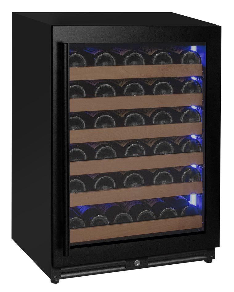 Allavino Reserva Series - 51 Bottle Single Zone Built-in Luxury Wine Refrigerator with Black Door - Right Hinge - VSW5134S-1BR