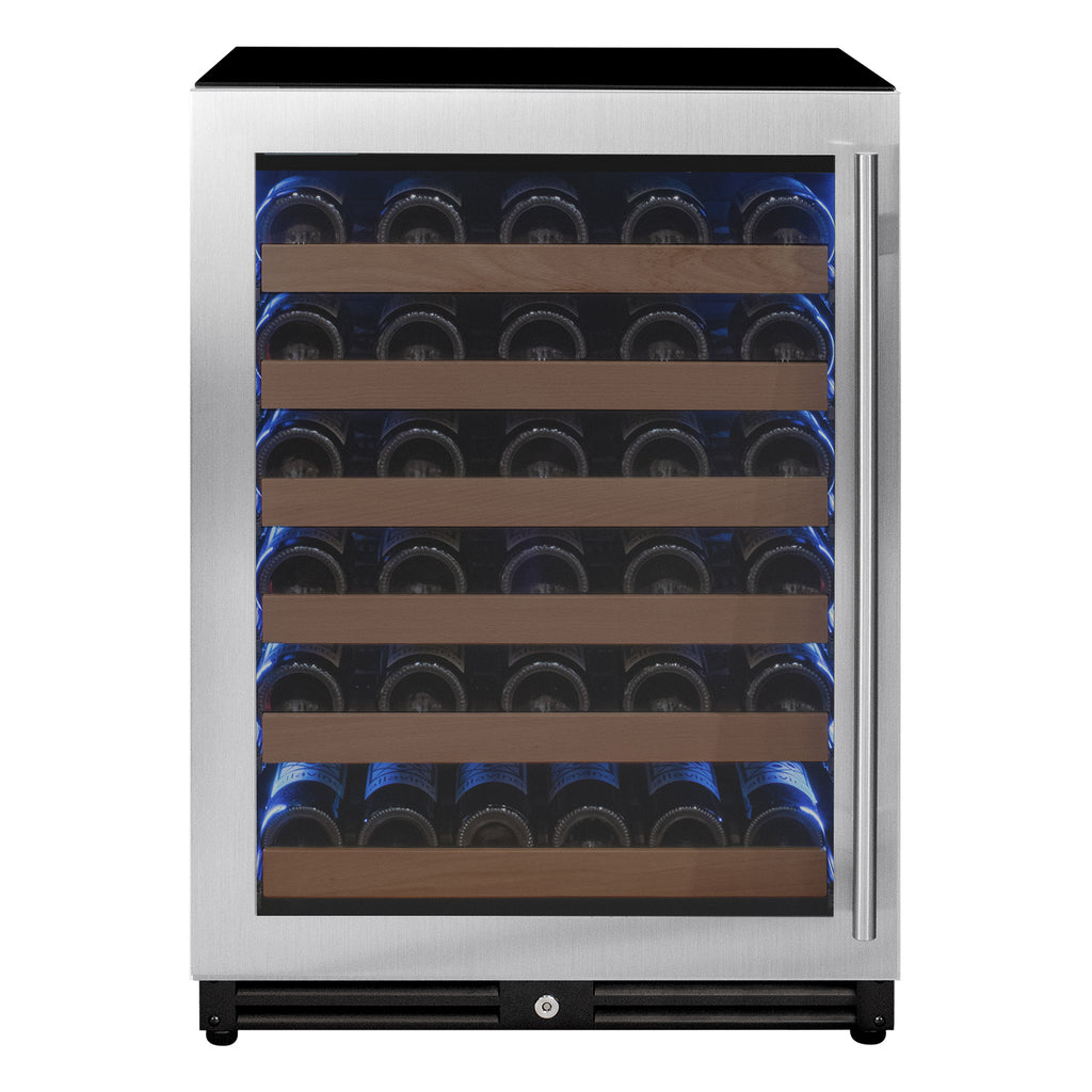 Allavino Reserva Series 51 Bottle Single Zone Built-in Luxury Wine Refrigerator with Stainless Steel Door - Left Hinge - VSW5134S-1SL