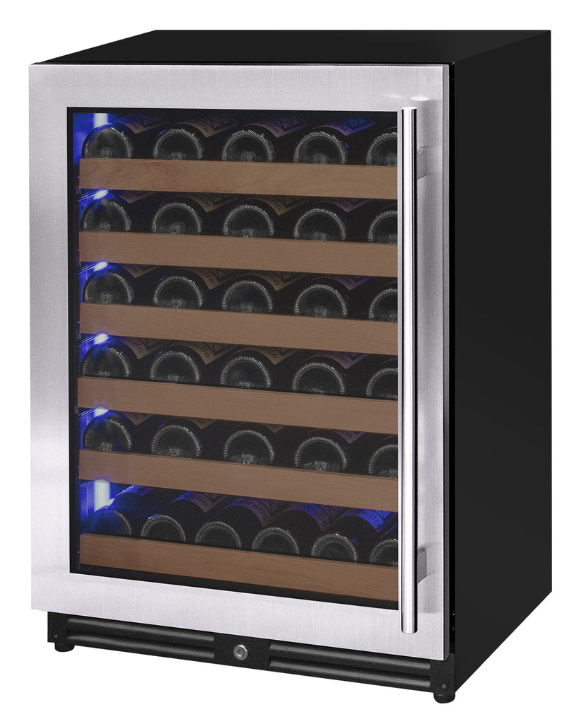 Allavino Reserva Series 51 Bottle Single Zone Built-in Luxury Wine Refrigerator with Stainless Steel Door - Left Hinge - VSW5134S-1SL