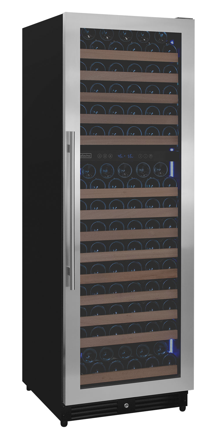 Allavino Reserva Series 172 Bottle Dual Zone Built-in Wine Refrigerator with Stainless Steel Door - Right Hinge - VSW71LD-2SR - Wine Cooler City