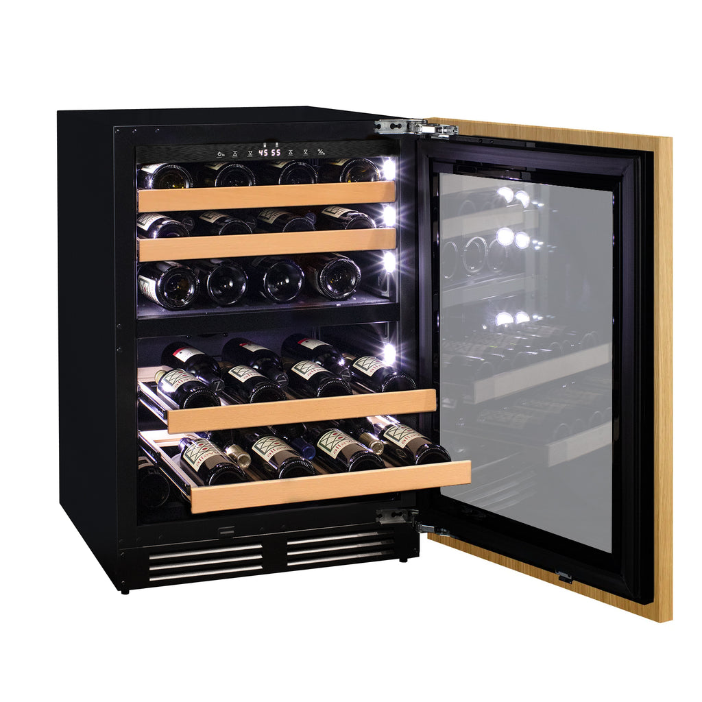 Allavino 24" Wide Dual Zone Panel Ready Wine Refrigerator - VCWR-24PRD-2R