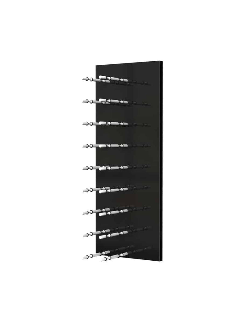 Ultra Wine Racks Fusion HZ Label-Out Wine Wall Black Acrylic (3 Foot) Double Depth