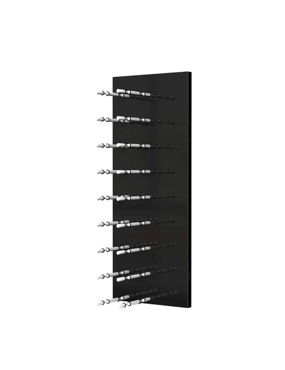 Ultra Wine Racks Fusion HZ Label-Out Wine Wall Black Acrylic (3 Foot) Double Depth
