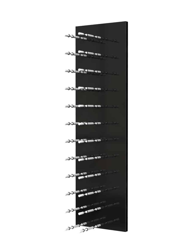 Ultra Wine Racks Fusion HZ Label-Out Wine Wall Black Acrylic (4 Foot) Double Depth