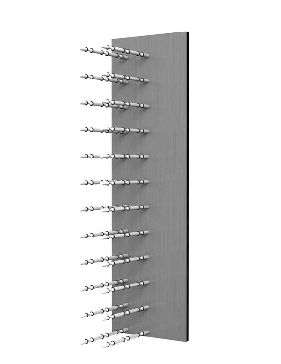 Ultra Wine Racks Fusion HZ Label Out Wine Wall White Acrylic (4 Foot) Triple Depth
