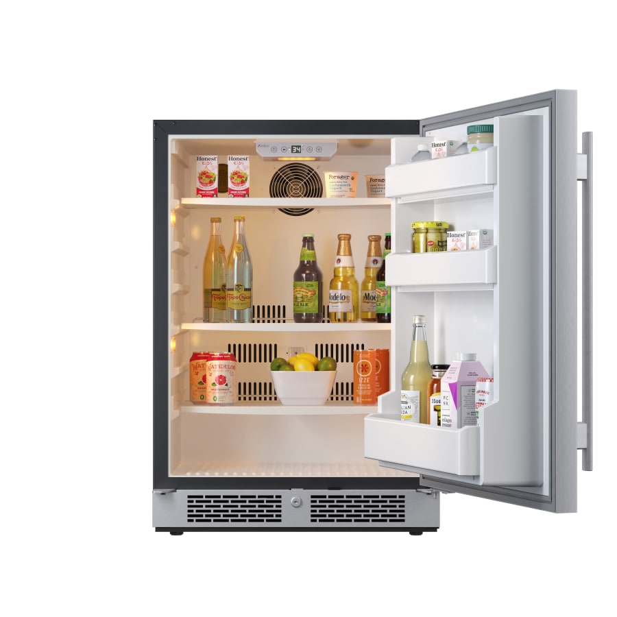 Avallon 24 Inch Wide 5.66 Cu. Ft. Built-In Compact Refrigerator with Right Hinge - AFR242SSRH