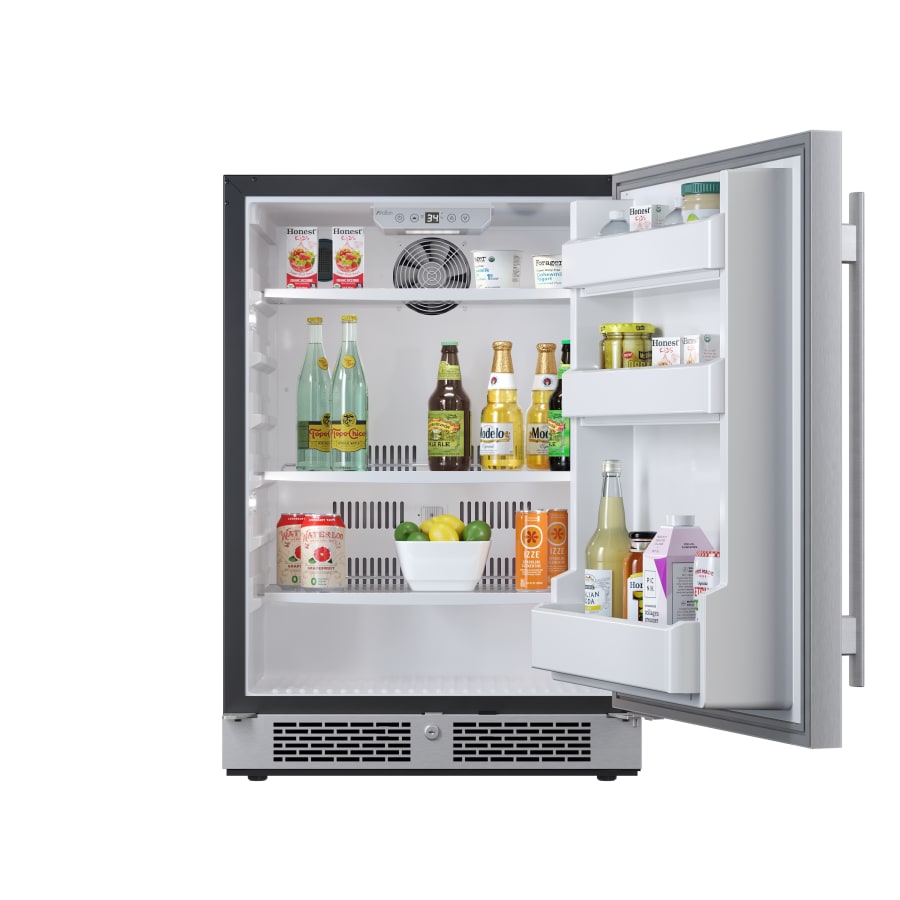 Avallon 24 Inch Wide 5.66 Cu. Ft. Built-In Compact Refrigerator with Right Hinge - AFR242SSRH