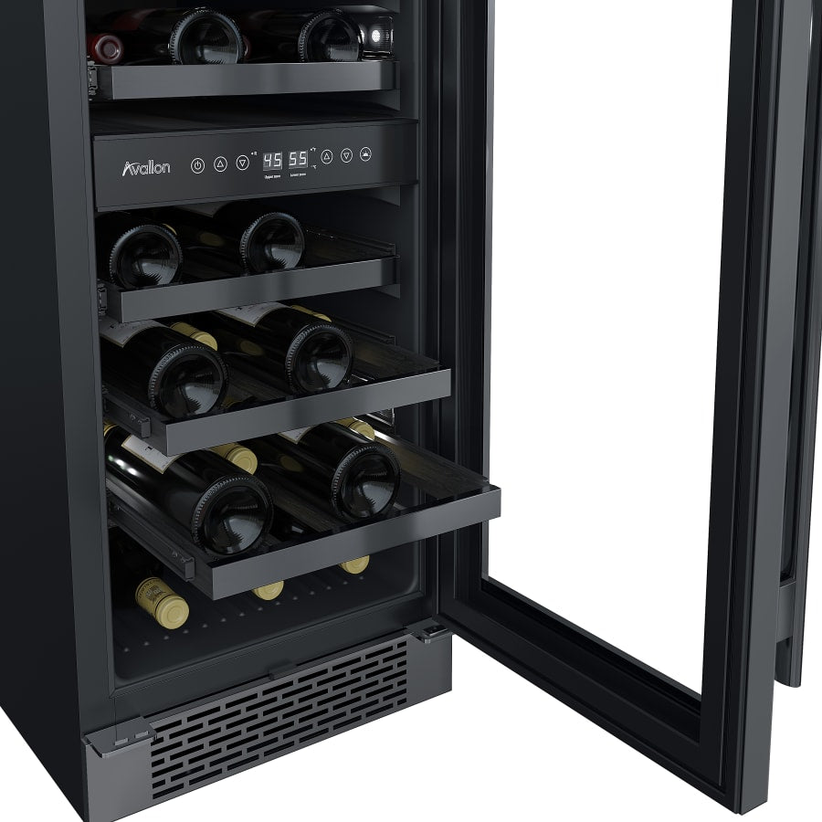 Avallon 15 Inch Wide 23 Bottle Capacity Built-In Wine Cooler - AWC152DBLSS