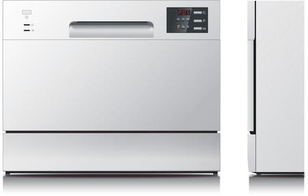 SPT Countertop Dishwasher with Delay Start & LED - Silver - SD-2225DSB