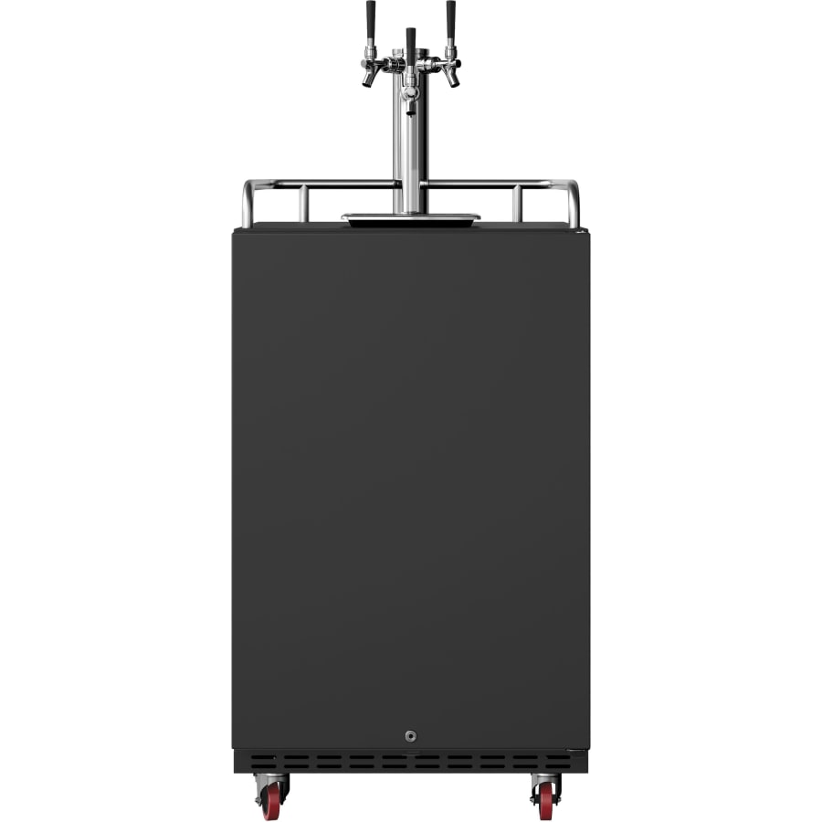 EdgeStar 24 Inch Wide Triple Tap Kegerator for Full Size Kegs with Electronic Control Panel - KC7000BBLTRIP