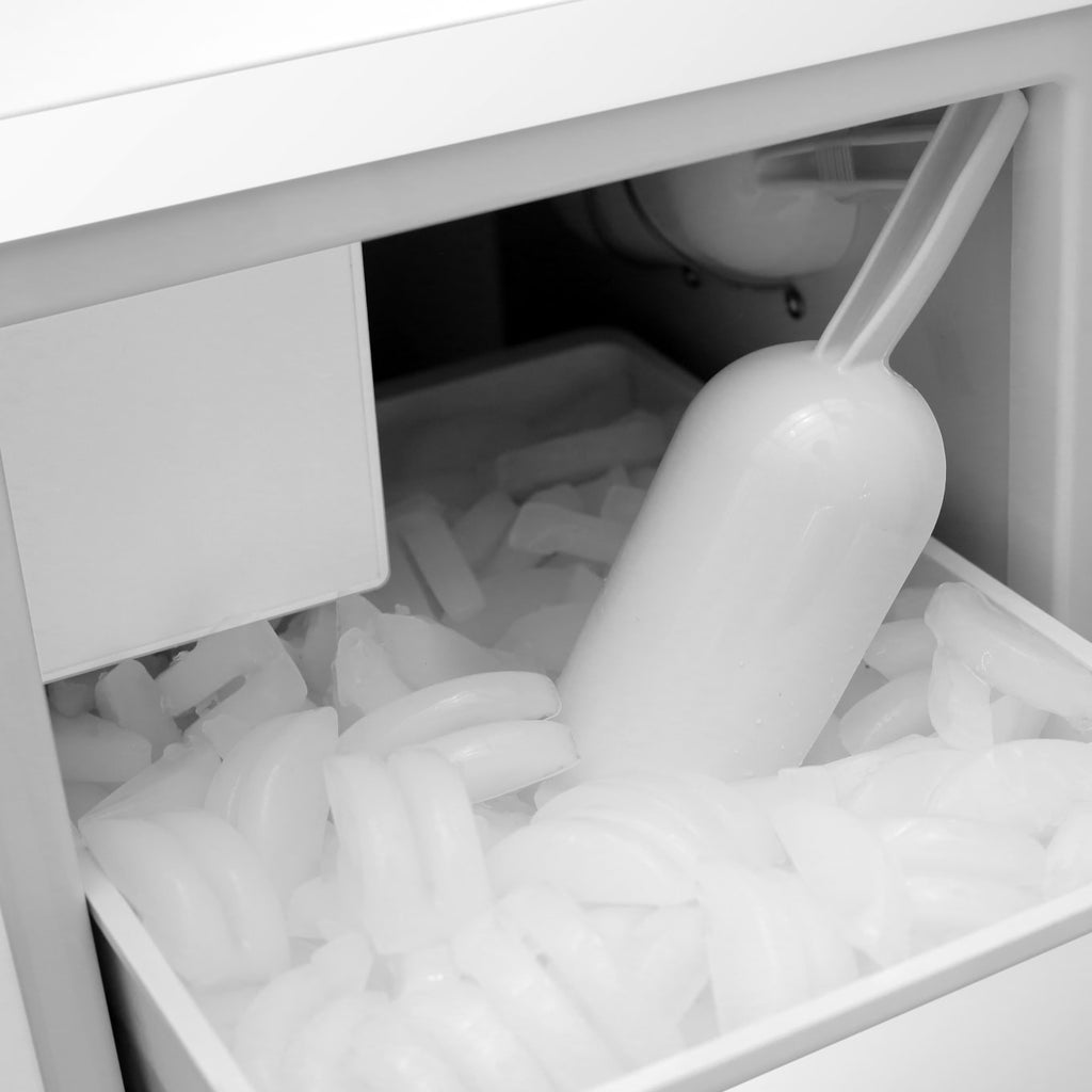 EdgeStar 15 Inch Wide Built-In Ice Maker with 25 Lbs. Storage Capacity and Up to 25 Lbs. Daily Ice Production - IB250BL
