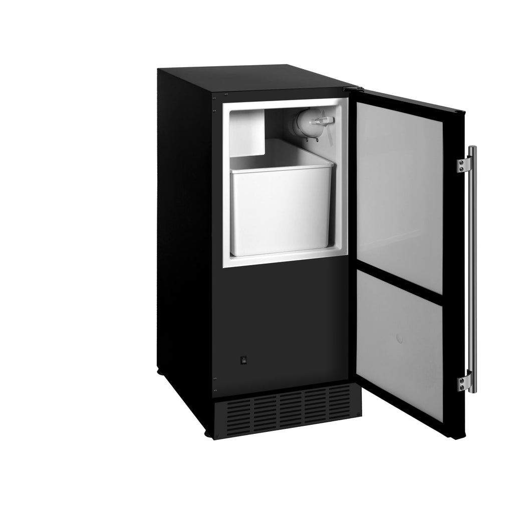 EdgeStar 15 Inch Wide Built-In Ice Maker with 25 Lbs. Storage Capacity and Up to 25 Lbs. Daily Ice Production - IB250BL