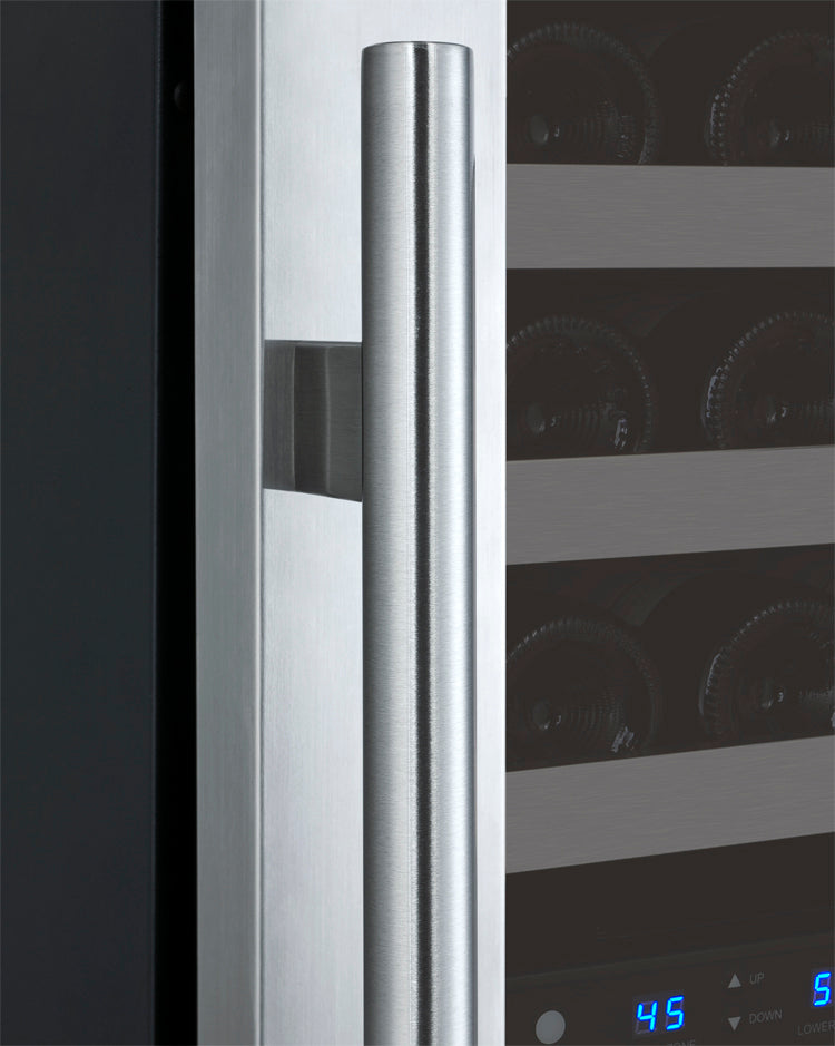 Allavino 24" Wide FlexCount II Tru-Vino 121 Bottle Dual Zone Stainless Steel Left Hinge Wine Refrigerator - VSWR121-2SL20