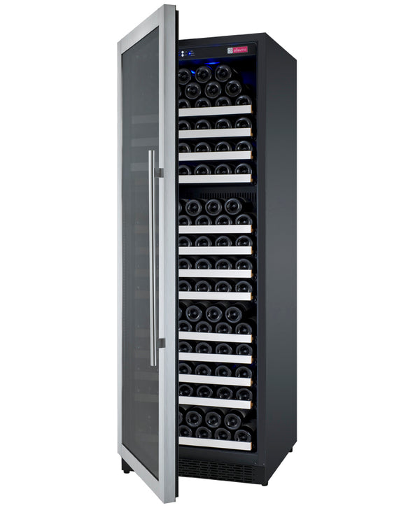 Allavino 24" Wide FlexCount II Tru-Vino 177 Bottle Single Zone Stainless Steel Left Hinge Wine Refrigerator - VSWR177-1SL20