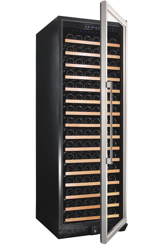 Smith & Hanks 166 Bottle Single Zone Wine Cooler, Stainless Steel Door Trim - RW428SR