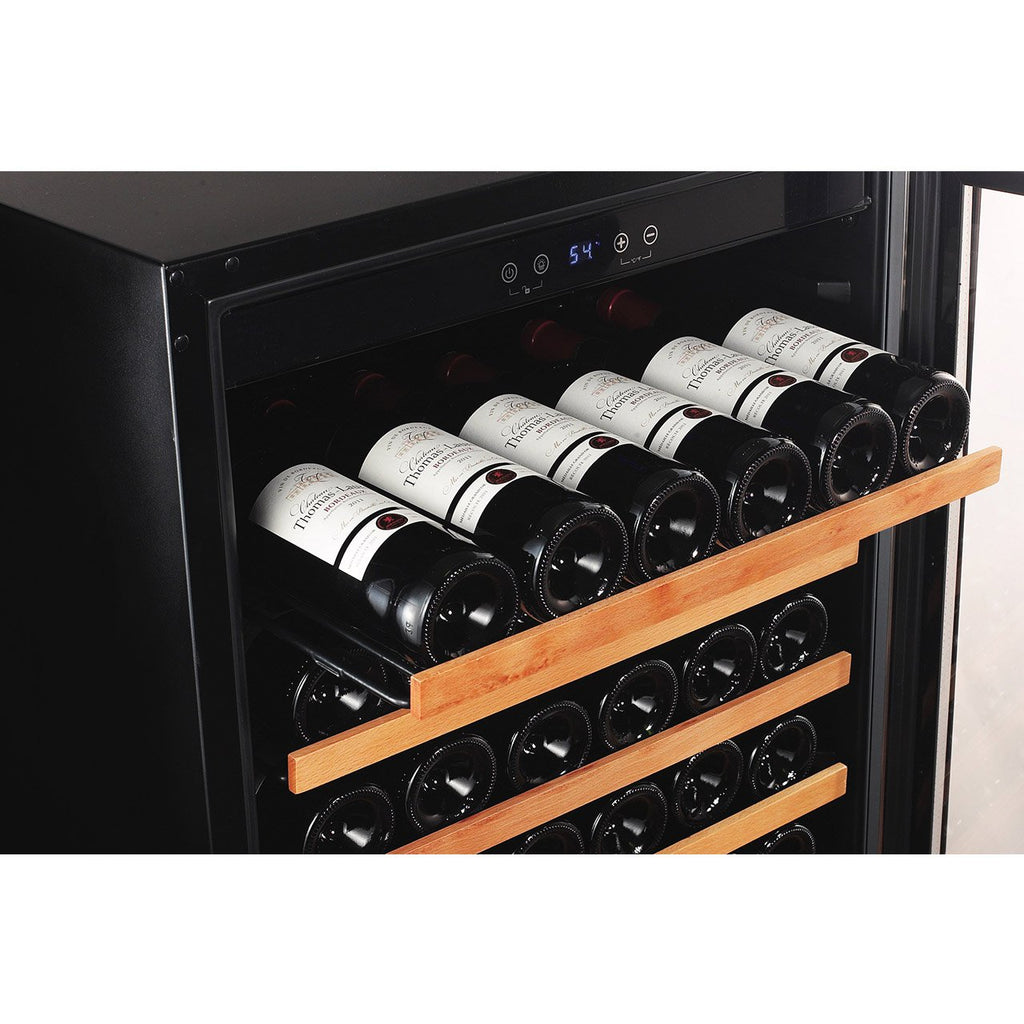 Smith & Hanks 166 Bottle Single Zone Wine Cooler, Stainless Steel Door Trim - RW428SR