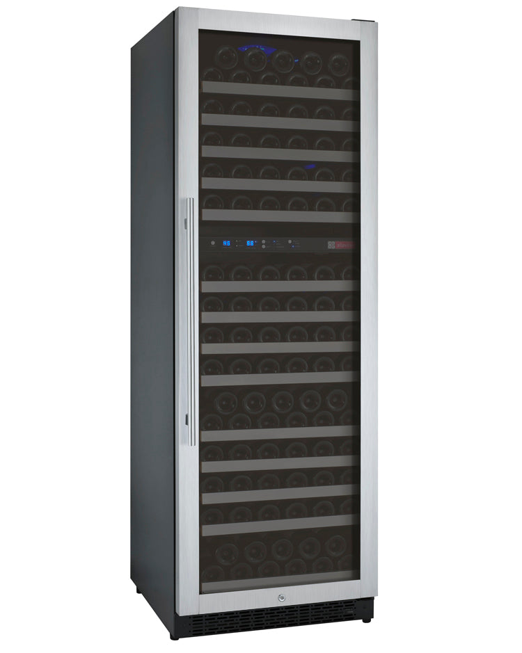 Allavino 24" Wide FlexCount II Tru-Vino 172 Bottle Dual Zone Stainless Steel Right Hinge Wine Refrigerator - VSWR172-2SR20