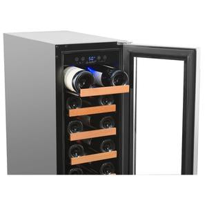Smith & Hanks - 19 Bottle Single Zone Wine Cooler, Stainless Steel Door Trim - RW58SR