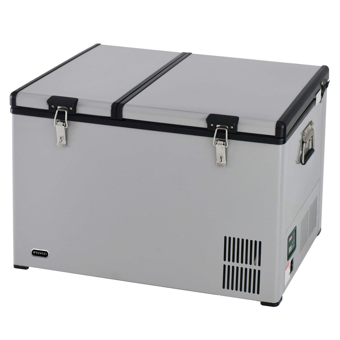 Whynter 90 Quart Dual Zone Portable Fridge/Freezer with 12V Option and Wheels - FM-901DZ - Wine Cooler City