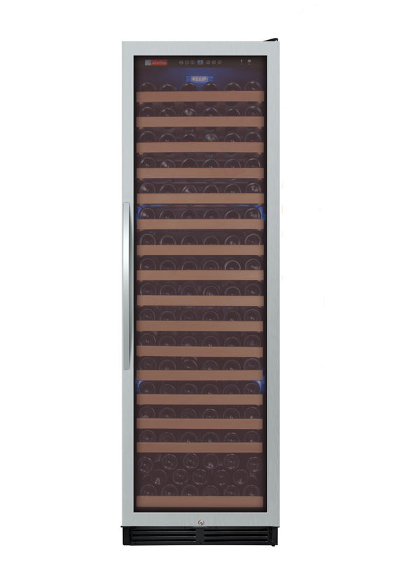 Allavino 24" Wide FlexCount Classic II Tru-Vino 174 Bottle Single Zone Stainless Steel Right Hinge Wine Refrigerator - YHWR174-1SR20