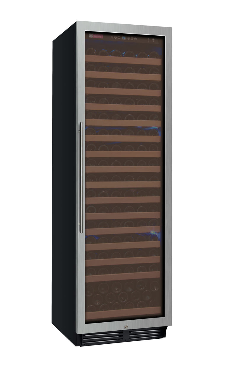 Allavino 24" Wide FlexCount Classic II Tru-Vino 174 Bottle Single Zone Stainless Steel Right Hinge Wine Refrigerator - YHWR174-1SR20