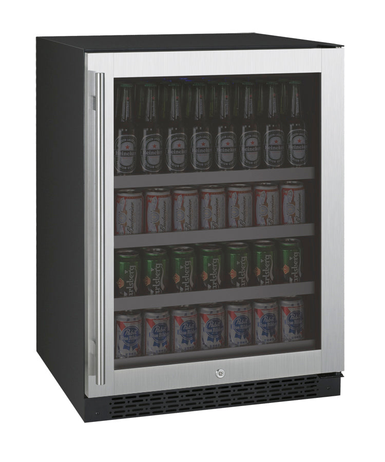 Allavino 24" Wide FlexCount II Tru-Vino Stainless Steel Right Hinge Beverage Center - VSBC24-SR20 - Wine Cooler City