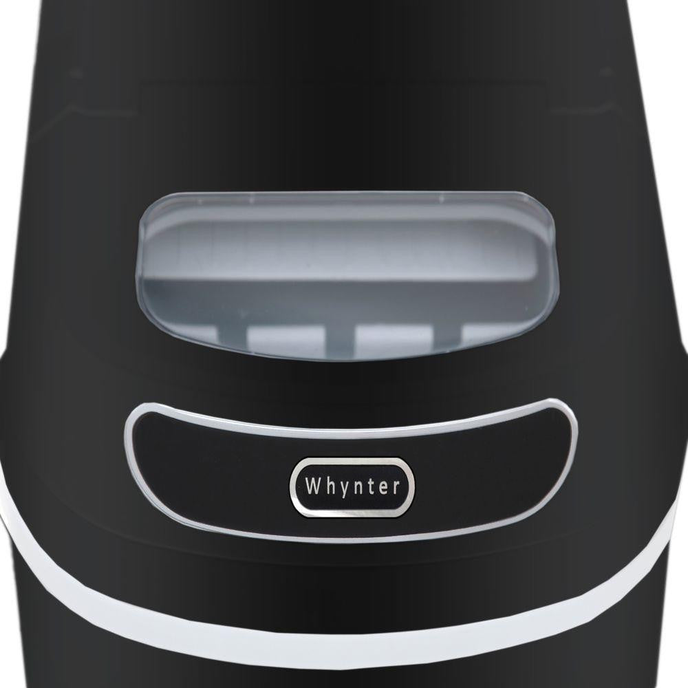 Whynter Compact Portable Ice Maker 27 lb capacity – Metallic Black IMC-270MB - Wine Cooler City